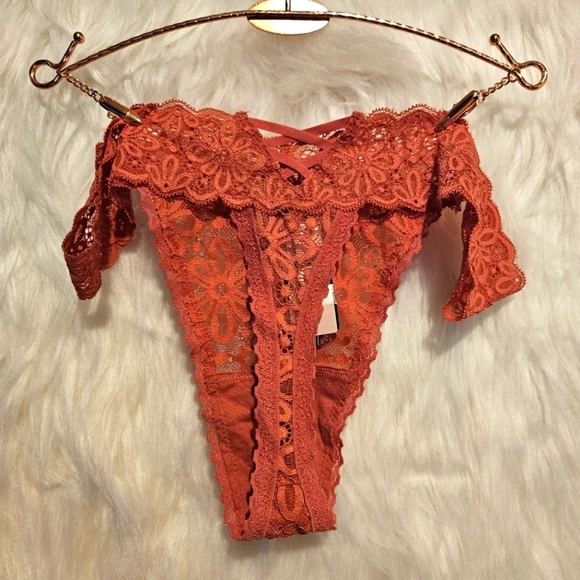 Victoria's Secret Lace Corset Thong - Picture 2 of 5